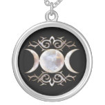 Triple Moon Moonstone Necklace