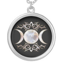 Triple Moon Moonstone Necklace