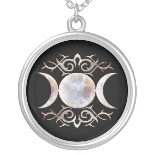 Triple Moon Moonstone Necklace