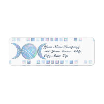 Triple Moon Opal Return Address Labels
