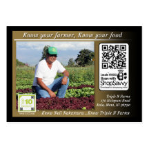 Triple N Farms Traceable Shelftalker Business Cards