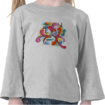 Triple Ornament - watercolor abstract painting t-shirts