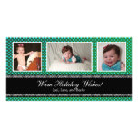 Triple Play Holiday Wishes Photo Card