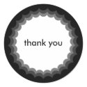 Triple Scalloped Edges Sticker