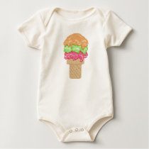 Triple Scroop Ice Cream Cone Treat t-shirts by LittlebeaneBoutique Triple Scroop Ice Cream Cone Treat t-shirts