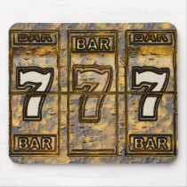 Triple Sevens Slot Machine Reels Mousepads
