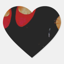 TRIPLE SHOES HEART STICKER
