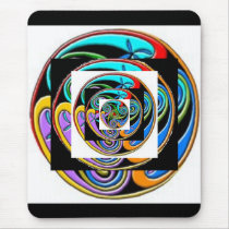 Triple Spiral  Graphic Design Mousepad