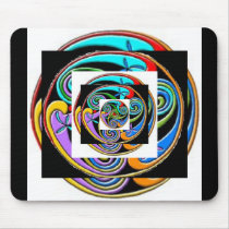 Triple Spiral  Graphic Design Mouspad Custom mousepads