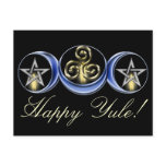Triple Spiral Lunar Moon Postcard