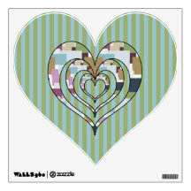 TRIPLE SQUARED HEART WALL GRAPHICS