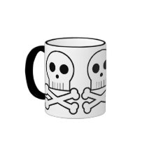 Triple Threat Pirate Skulls Coffee Cup Mug 1