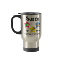 Triple Threat Queen Travel Mug mugs