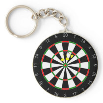 Triple Triple Twenty Dart Board Group Keychain