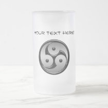 Triple Yin Yang - Metal & Glossy Black mugs