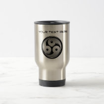 Triple Yin Yang - Metal & Glossy Black mugs