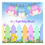 Triplet Baby Shower Personalized Invitations