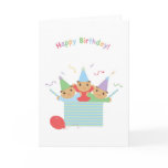Triplet Birthday Greeting Card