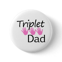 triplet dad button