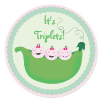 Triplet Girls Cupcake Toppers & Stickers