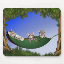 Triplet kitties mousepads