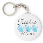 triplet mom keychain