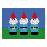 Triplet Scandinavian Gnome Card
