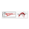 Triplet Zombie Disturbia Bumper Sticker bumper stickers by Capt_Bligh1 Triplet Zombie Disturbia Bumper Sticker bumper stickers