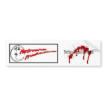 Triplet Zombie Disturbia Bumper Sticker