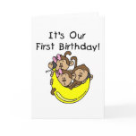 Triplets 1st - Two Girls One Boy Tshirts and Gifts cards