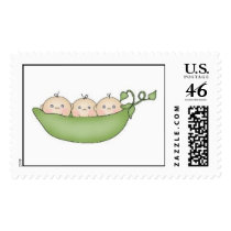 Triplets 3 Peas in a Pod postage
