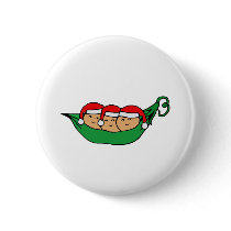 Triplets Christmas Pod Graphic buttons