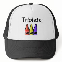Triplets (Crayons) hats