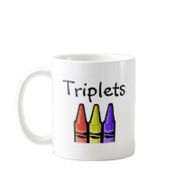 Triplets (Crayons) mugs