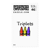 Triplets (Crayons) postage