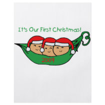 Triplets First Christmas flyers