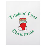 Triplets First Christmas Letterhead Template