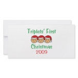 Triplets First Christmas Photo Cards