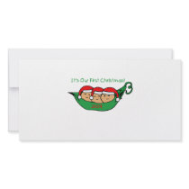 Triplets First Christmas photo cards by Scrappintwins Triplets First Christmas photo cards
