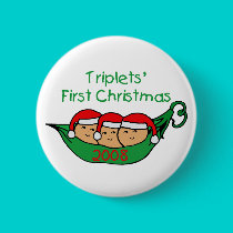 Triplets First Christmas - Pod 2008 buttons by Scrappintwins Triplets First Christmas - Pod 2008 buttons