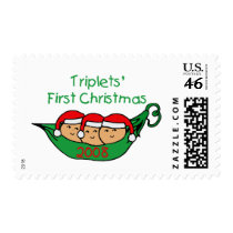Triplets First Christmas - Pod 2008 Stamps