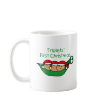 Triplets First Christmas - Pod (no date) mugs