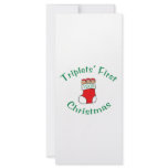 Triplets First Christmas Rack Card