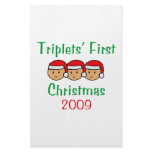 Triplets First Christmas Custom Stationery