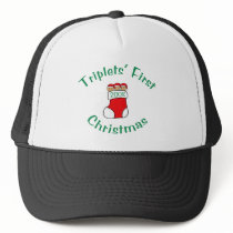 Triplets First Christmas - Stocking 2008 Trucker Hat
