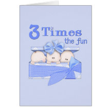 Triplets Greeting Cards