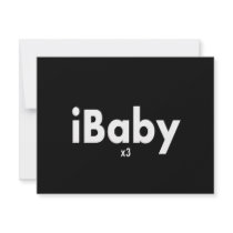 Triplets iBABY x3 invitations