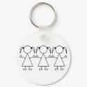 Triplets Keychain - Girls