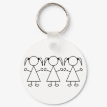 Triplets Keychain - Girls