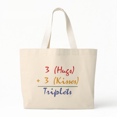Triplets Math Bag by Scrappintwins
